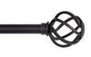 Kenney Black Cage Curtain Rod 28 in. L X 48 in. L