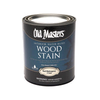 Old Masters Semi-Transparent Red Mahogany Water-Based Latex Wood Stain 1 qt (Pack of 4)