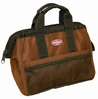 Bucket Boss Gatemouth 8 in. W X 10 in. H Polyester Tool Bag 6 pocket Tan 1 pc