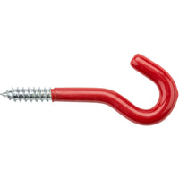 V2211 Screw Hook 2/pk - Red Vinyl