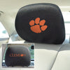 Clemson University Embroidered Head Rest Cover Set - 2 Pieces