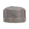 BK Products 3/4 in. MPT  Black Malleable Iron Cap