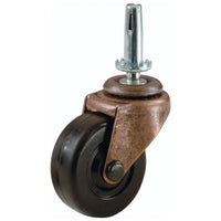 Shepherd 2 in.   D Swivel Soft Rubber Caster Wheel w/Stem 80 lb (Pack of 6)