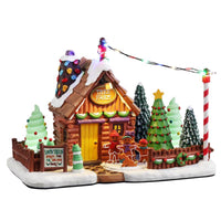 Lemax LED Multicolored Lou's Tree Farm Christmas Village 6 in. (Pack of 8)