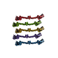 Multipet Nuts For Knots Assorted Cotton 3-Knot Rope Dog Toy