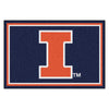 University of Illinois 5ft. x 8 ft. Plush Area Rug