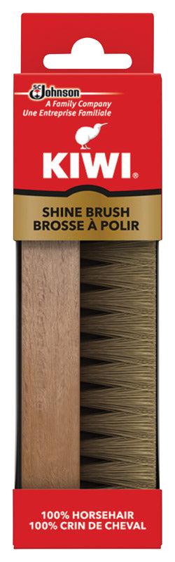 Kiwi Leather Shine Horsehair Brush, 2-Pack