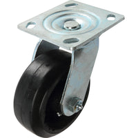 Shepherd Hardware 5 in. D Swivel Mold-on Rubber over Cast Iron Hub Caster 330 lb 1 pk