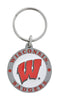 Hillman NCAA Metal Silver Split Ring Keychain (Pack of 3)