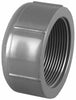 Charlotte Pipe Schedule 80 3/4 in. MPT X 3/4 in. D FPT PVC Threaded Cap 1 pk (Pack of 50)