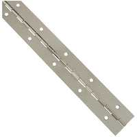 National Hardware 12 in. L Nickel Continuous Hinge 1 pk