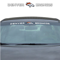 NFL - Denver Broncos Sun Stripe Windshield Decal 3.25 in. x 34 in.