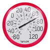 Taylor Dial Thermometer Plastic Red 13.25 in.