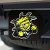 Wichita State University Black Metal Hitch Cover - 3D Color Emblem