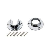 National Hardware 1.31 in. D Polished Chrome Steel Closet Flange Set (Pack of 6).