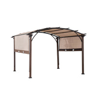 Living Accents Fabric Arched Pergola 8.33 ft. H X 10 ft. W X 10 ft. L