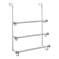 iDesign York Chrome Silver Over the Door Towel Bar 16 in. L Stainless Steel