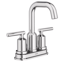 Moen Gibson Chrome Two-Handle Bathroom Sink Faucet 4 in.