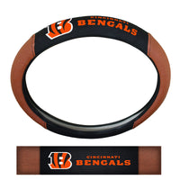 NFL - Cincinnati Bengals Football Grip Steering Wheel Cover 15" Diameter