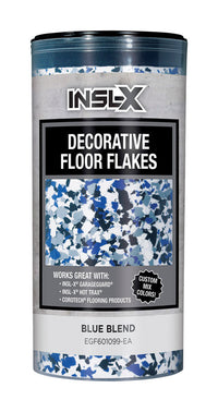 Insl-X Indoor and Outdoor Blue Blend Decorative Floor Flakes 12 oz