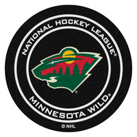 NHL - Minnesota Wild Hockey Puck Rug - 27in. Diameter