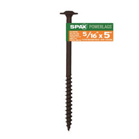 SPAX PowerLags 5/16 in. X 5 in. L Washer High Corrosion Resistant Carbon Steel Lag Screw 1 pk (Pack of 25)