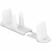 Prime-Line Matte White Nylon Door Guide 2 pc