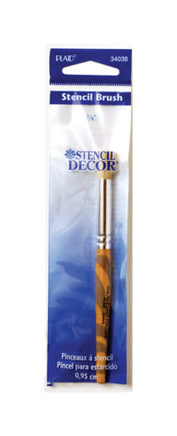 Plaid Stencil Decor 3/8 in. W Round Stencil Paint Brush (Pack of 6)