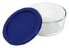 Pyrex 6017399 2 Cup Storage Plus® Round Dish With Plastic Cover (Pack of 6)