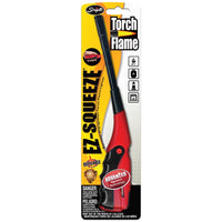 EZ Squeeze Torch Flame Utility Lighter, Wind-Resistant, Assorted Colors (Pack of 12)