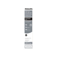 Philips 32 W T8 1 in. D X 48 in. L Fluorescent Tube Light Bulb Cool White Linear 4100 K 10 pk