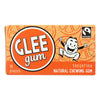 Glee Gum Chewing Gum - Tangerine - Case of 12 - 16 Pieces