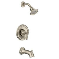 Brushed nickel Posi-Temp(R) tub/shower