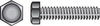 Hillman 1/4 in. D X 1 in. L Zinc Plated Steel Hex Tap Bolt 100 pk