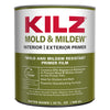 KILZ White Flat/Matte Water-Based Alkyd Primer 1 qt (Pack of 6)