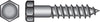 Hillman 1/4 in. X 3-1/2 in. L Hex Zinc-Plated Steel Lag Screw 100 pk