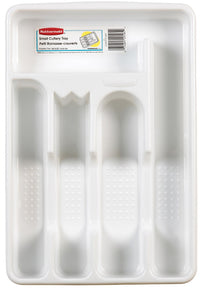 Rubbermaid 1.75 in. H x 9 in. W x 13.5 in. L White Plastic Cutlery Tray (Pack of 6)