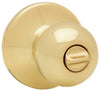 Kwikset  Polo  Polished Brass  Steel  Privacy Knob  3  Right or Left Handed