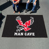 Eastern Washington University Black  Man Cave Area Rug - 5ft. X 8 ft.