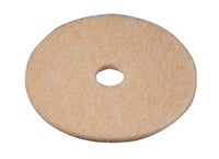 3M 20 in. Dia. Non-Woven Natural/Polyester Fiber Floor Polishing Pad Light Yellow (Case of 5)