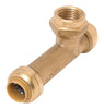 SharkBite Push to Connect 3/4 in. PTC X 3/4 in. D PTC Brass Threaded Center Tee