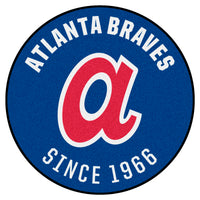 MLB - Atlanta Braves Retro Collection Roundel Rug - 27in. Diameter - (1974)