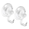 InterDesign 2 in. H X 2 in. W X 2 in. L Clear Suction Cup Hooks