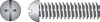 Hillman No. 6-32 X 3/4 in. L Combination Round Head Zinc-Plated Steel Machine Screws 100 pk