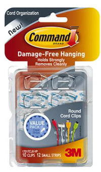 3M Command Small Plastic Light Clips 0.5 in. L 16 pk