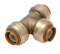 SharkBite 3/4 in. Push X 3/4 in. D Push Brass Tee