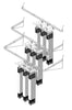 Southern Imperial 1.25 in. H X 5 in. W X 33 in. L Silver Organizer Rack (Pack of 6).