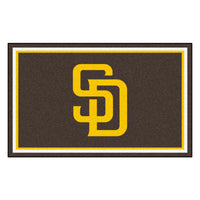 MLB - San Diego Padres 4ft. x 6ft. Plush Area Rug