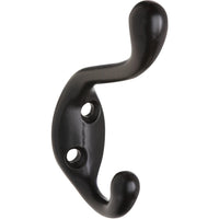 V166 Heavy Duty Coat / Hat Hook - Oil-Rubbed Bronze