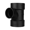 Charlotte Pipe 3 in. Hub X 2 in. D Hub ABS Sanitary Tee